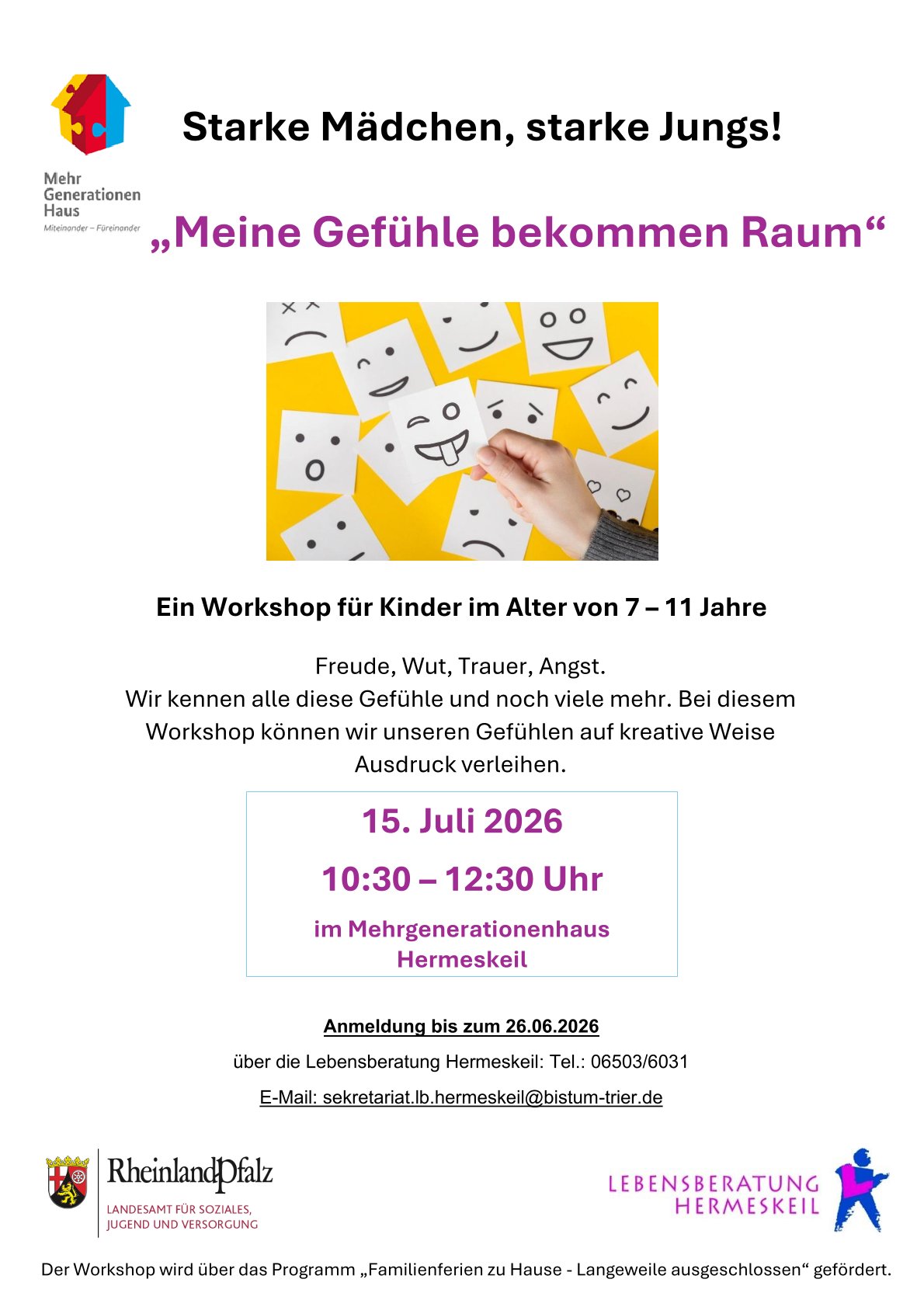 Flyer 15.07.2026 Gefühlswelt