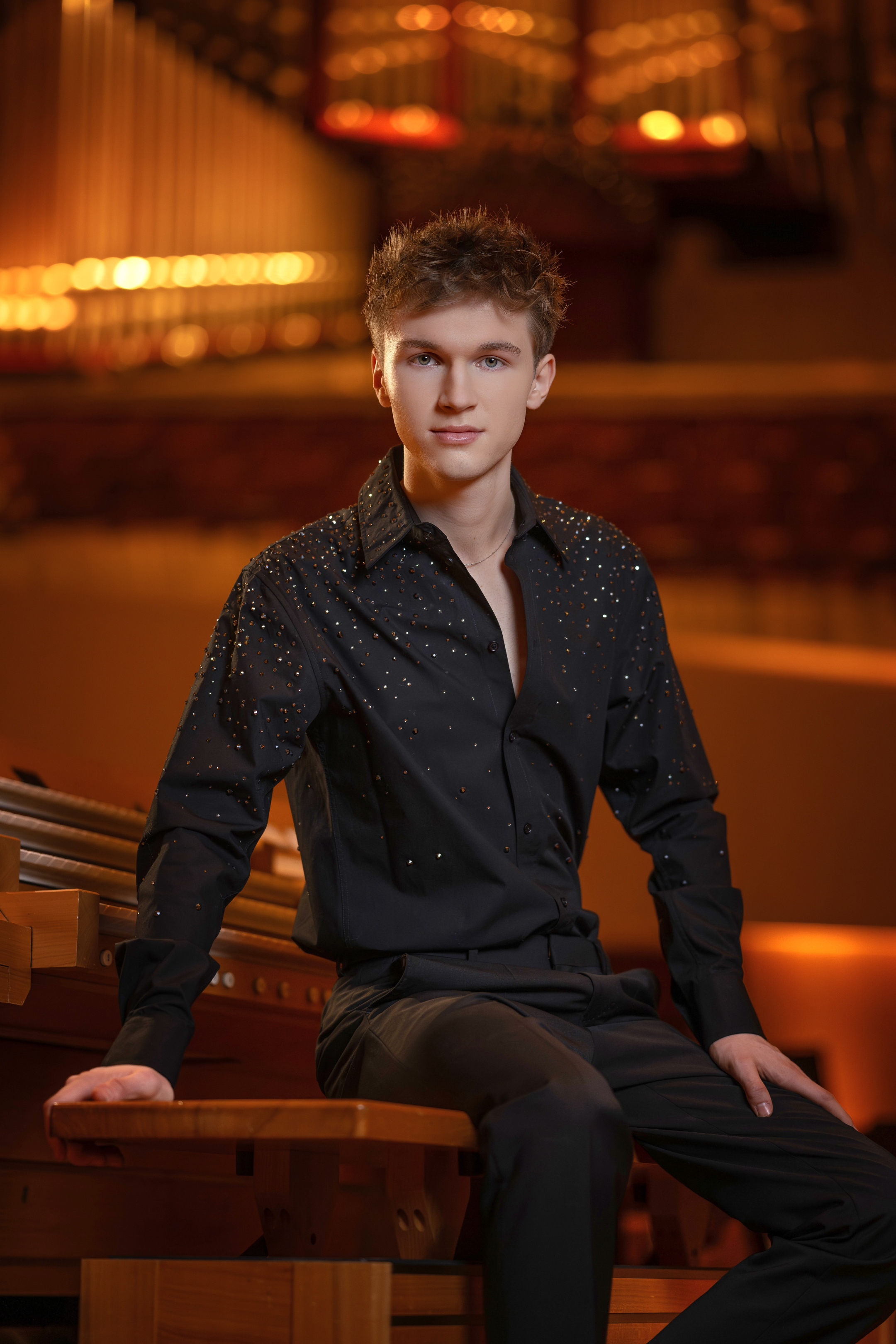 Jan Liebermann an der Orgel