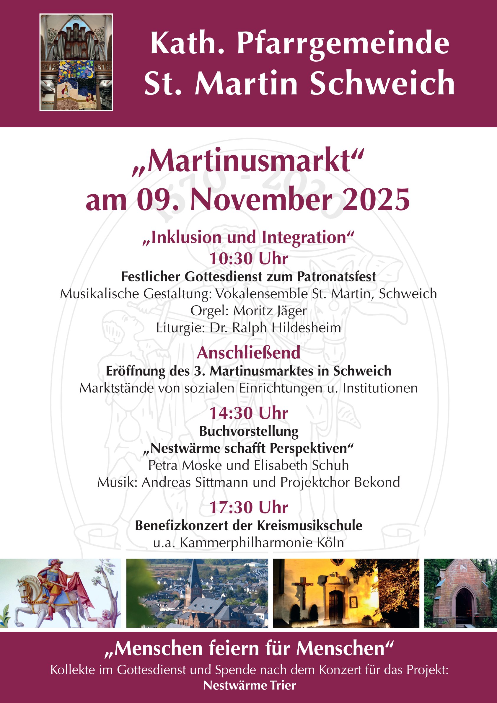 Plakat der Veranstaltung - Martinusmarkt am 09.11.2025 in Schweich