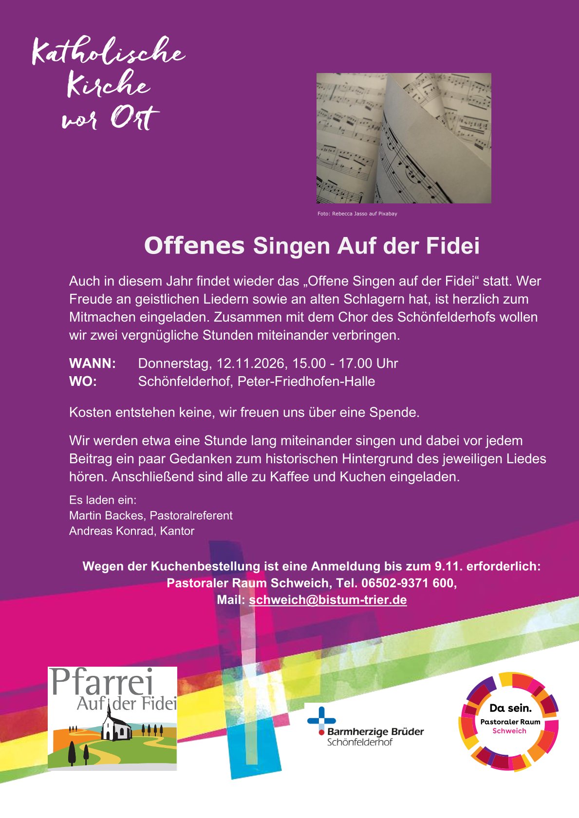 Offenes Singen Auf der Fidei