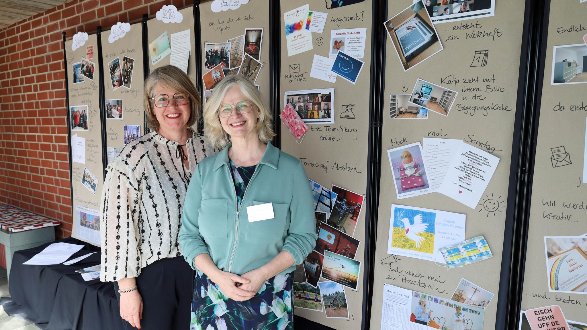 Katja Zeimet-Backes (links) und Heidelinde Bauer riefen vor zehn Jahren das Projekt Frauen(T)Raum ins Leben.