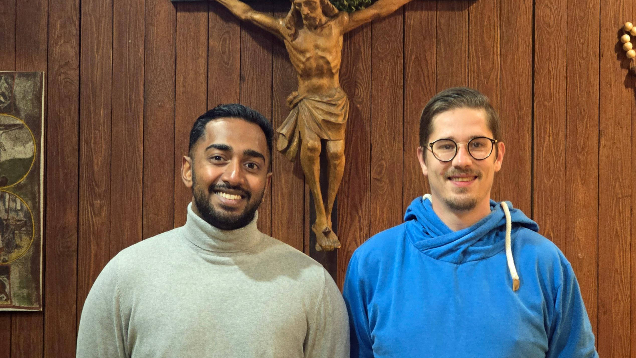 Kimoshon Bernard und Alexander Swoboda kandidieren für den Pfarrgemeinderat der Pfarrei St. Martin in Schiffweiler